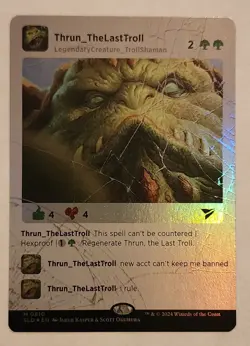 MTG Thrun, the Last Troll FOIL - Secret Lair Drop - NM/MINT Magic The Gathering - Image 1