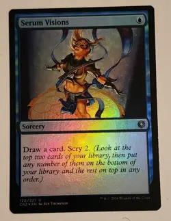 MTG Serum Visions FOIL - Conspiracy: Take the Crown - NM/MINT Magic - Image 1