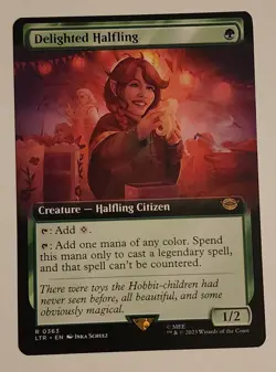 MTG Delighted Halfling (Extended Art) - the Lord of the Rings - NM/MINT Magic - Image 1
