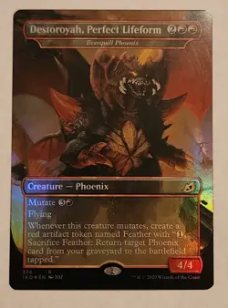 MTG Destoroyah, Perfect Lifeform - Everquill Phoenix FOIL - Ikoria - NM/MINT - Image 1