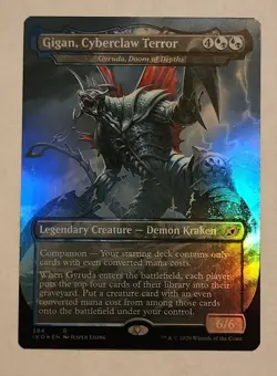 MTG Gigan, Cyberclaw Terror - Gyruda, Doom of Depths FOIL - Ikoria - NM/MINT - Image 1
