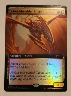 MTG Cloudshredder Sliver (Extended Art) FOIL - Secret Lair Drop - NM/MINT Magic - Image 1