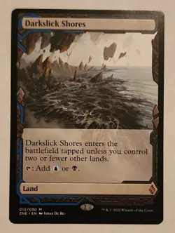 MTG Darkslick Shores - Zendikar Rising Expeditions Regular - NM/MINT Magic - Image 1
