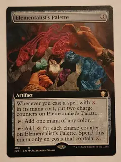 MTG Elementalist's Pallette (Extended Art) - Commander 2021 - NM/MINT Magic - Image 1