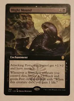 MTG Blight Mound (Extended Art) - Commander 2021 Regular - NM/MINT Magic - Image 1