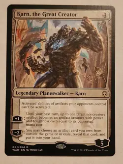 MTG Karn, the Great Creator - War of the Spark Regular - NM/MINT Magic - Image 1