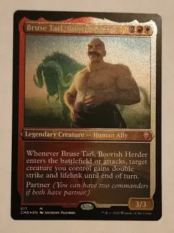 MTG Bruse Tarl, Boorish Herder (Foil Etched) - Commander Legends - NM/MINT Magic - Image 1