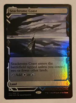 MTG Seachrome Coast FOIL - Zendikar Rising Expeditions - NM/MINT Magic - Image 1