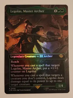 MTG Legolas, Master Archer (Borderless) FOIL - the Lord of the Rings - NM/MINT - Image 1