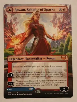 MTG Rowan, Scholar of Sparks (Borderless) Strixhaven: School of Mages Reg - NM/M - Image 1