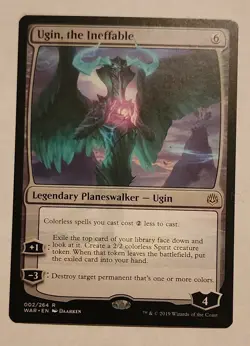 MTG Ugin, the Ineffable - War of the Spark Regular - NM/MINT Magic The Gathering - Image 1