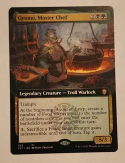 MTG Gyome, Master Chef (Extended Art) - Commander 2021 Regular - NM/MINT Magic - Image 1