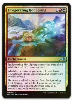 Invigorating Hot Spring #223 (Foil) (NM) Kamigawa Neon Dynasty NEO Magic MTG - Image 1