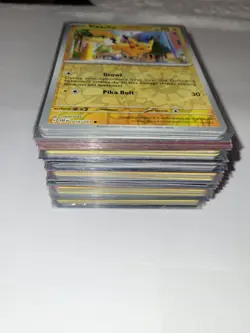 Pikachu Pokemon Card Lot (85 Single/Raw NM/M & 2 Single Damaged) w/Penny Sleeve - Image 2