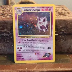 Pokemon Sabrina's Gengar Holo Rare Gym Challenge 14/132 English HP 80 - Image 1