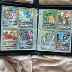 Pokemon TCG GX Full Art Holo Foil Lot Gengar Entei Binder Sun & Moon Set - Image 4
