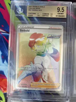 Pokemon 10x Graded Lot Beckett All Rainbow Trainers Lot#29 - Image 2