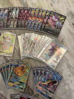Pokemon Lot Of 73 Cards Full Art V GX EX VMAX Secret Rare Trainers Some Dupes - Image 3