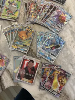 Pokemon Lot Of 73 Cards Full Art V GX EX VMAX Secret Rare Trainers Some Dupes - Image 4