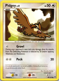 Pidgey 99/132 Secret Wonders Normal NM Pokemon TCG - Image 1