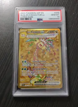 2024 Pokemon SSP EN ALOLAN EXEGGUTOR ex Hyper Rare #248 PSA 10 Gem Mint - Image 1