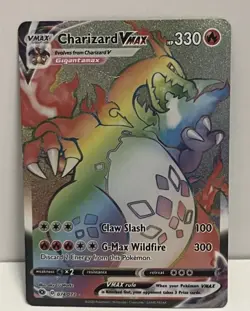 Pokemon Card- Charizard VMAX (Secret) Champion's Path #74/73 MP - Image 1