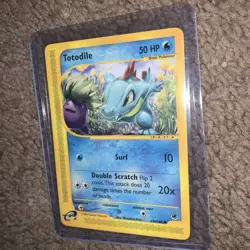 Pokemon Card - Totodile Expedition 134/165 Common (LP/NM) - Image 1
