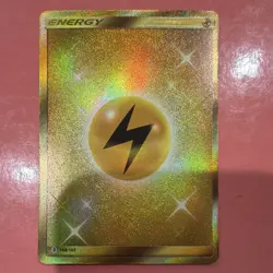Pokemon Lightning Energy Secret Rare Foil Holo Card 168/145 TCG - Image 1
