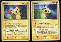 2 Pokemon TCG Minum & Plusle Holo French EX Trainer Kit 2 6/12 LP - Image 1