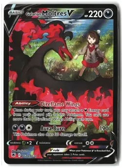 Galarian Moltres V ⭐ TG20/TG30 Holo Astral Radiance Trainer Gallery Pokemon NM - Image 1