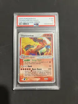 2004 POKEMON EX FIRE RED & LEAF GREEN #105 CHARIZARD EX-HOLO PSA 5 - Image 1