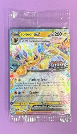 Pokemon Jolteon Ex Prismatic Evolutions 030/131 Surprise Box Stamped Sealed - Image 3