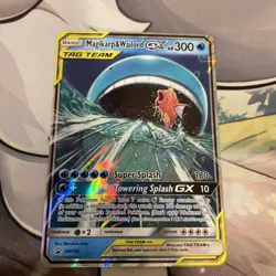 2019 Pokemon Sun & Moon Magikarp & Wailord GX Tag Team Black Star Promo SM166 - Image 3