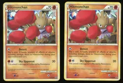 2 Pokemon TCG Hitmonchan Cracked Ice Holo Promo HGSS24 HG&SS LP - Image 1