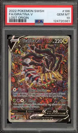 Pokemon Giratina V Lost Origin Full Alt Art #186 PSA 10 Gem Mint - Image 1