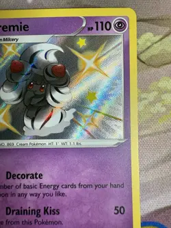 Alcremie SV058/SV122 Shining Fates: Shiny Vault Holo Pokemon LP - Image 4