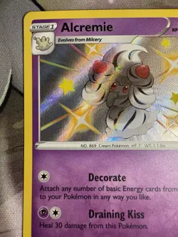 Alcremie SV058/SV122 Shining Fates: Shiny Vault Holo Pokemon LP - Image 5