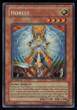 Honest LODT-EN001 Secret Rare Light of Destruction 1st Edition Yu-Gi-Oh - Image 1