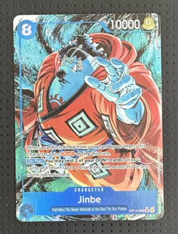 One Piece #OP14-049 Jinbe Super Rare (Alternate Art) The Azure Sea's Seven Foil - Image 1