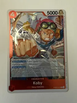 One Piece CCG Koby PRB02-001 Foil Rare Premium Booster the Best Vol. 2 - Image 1