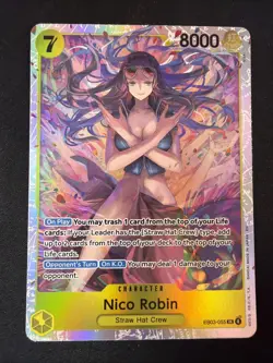 One Piece TCG - Nico Robin PRERELEASE ENGLISH EB03-055 HEROINES SR - Near Mint - Image 1