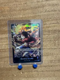 One Piece Monkey.D.Luffy (001) L Starter Deck 14: 3D2Y ST14-001 English Foil LP - Image 1