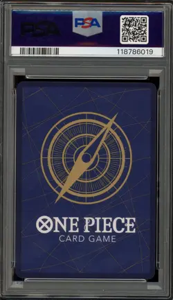 One Piece CCG Monkey.D.Luffy 3rd Anniversary Gold Japanese OP05-119 PSA 10 - Image 2