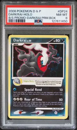 Pokemon Card Darkrai DP24 Holo Foil Promo PSA 8 NM-MT - Image 1