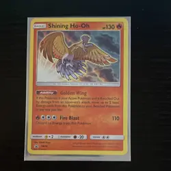 Pokemon Shining Ho-Oh SM70 Sm Promo Holo Card 130HP Basic 2017 English - Image 1