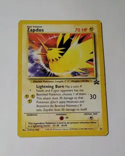 Zapdos - 23 - Pokemon Wizards Black Star Promo Card MOVIE 2000 MP - Image 1