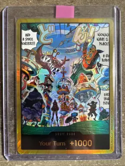 DON!! Card (Egghead) (Gold) The Azure Sea's Seven Foil - Image 1