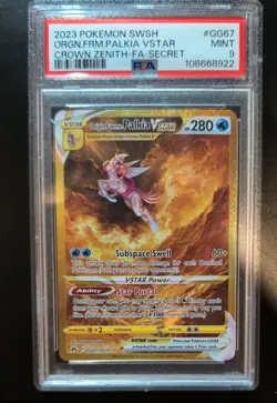 Origin Forme Palkia VSTAR GG67/GG70 Secret Rare Pokemon TCG Card PSA 9 - Image 1