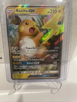 Raichu GX 29/73 Shining Legends- NM Ultra Rare Full Art Pokemon Card - Image 1