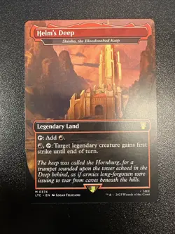 Helm's Deep Shinka the Bloodsoaked Keep Lord of the Rings Borderless 374 NM JL - Image 1